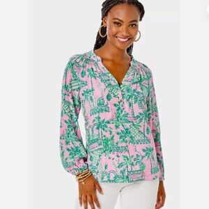 NWT Lilly Pulitzer Elsa Too in Mandevilla Baby Always Worth It